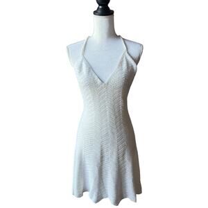 Victoria's Secret White Crochet Knit Dress Cover Up